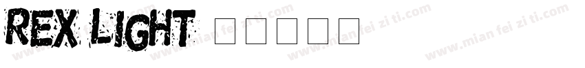 Rex Light字体转换